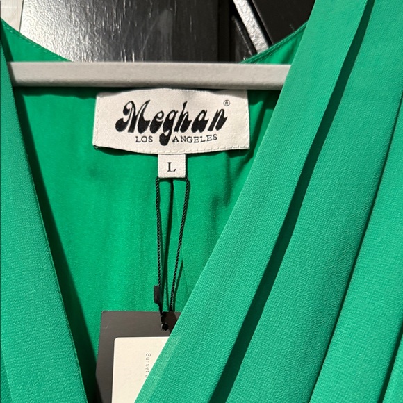 Meghan LA Green High Low Dress - Picture 3 of 6